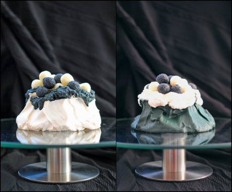 Pavlova de coco en blanco y negro para Coco Chanel [#eldesafio]