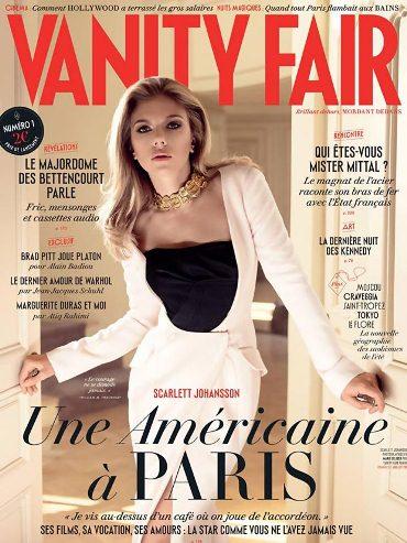 Scarlett Johansson reaparece espléndida en portada  de Vanity Fair Francia