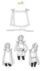 DIY: Como convertir tus chales/pañuelos en ropa