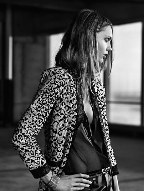 Saint Laurent Resort 2014 collection- Sasha Pivovarova and the neo grunge style