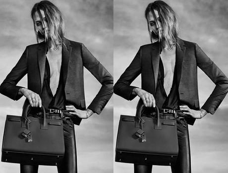 Saint Laurent Resort 2014 collection- Sasha Pivovarova and the neo grunge style