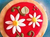 Galletas rojas margaritas