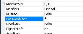 vbnet PasswordChar