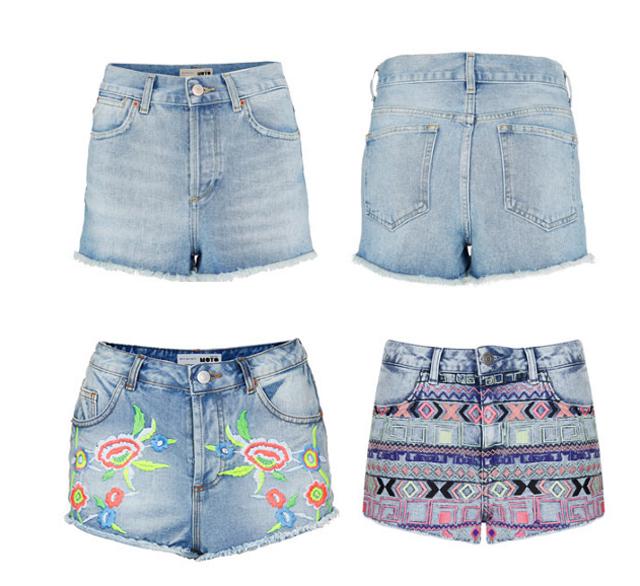 jeans shorts topshop