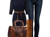 Outfit otoño para jeans botas cuero