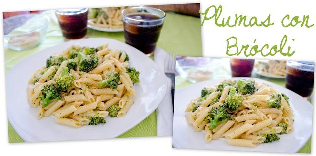 Plumas con Brócoli