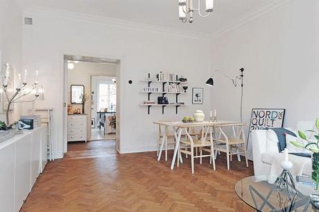 Combinando estampados. Estilo nodico en un aespacio renovado