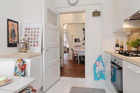 Combinando estampados. Estilo nodico en un aespacio renovado