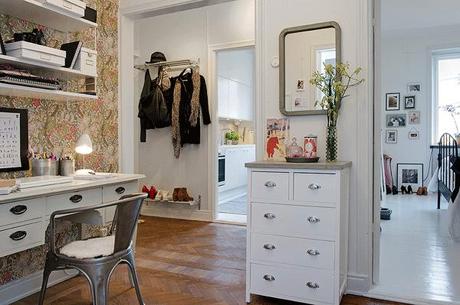 Combinando estampados. Estilo nodico en un aespacio renovado