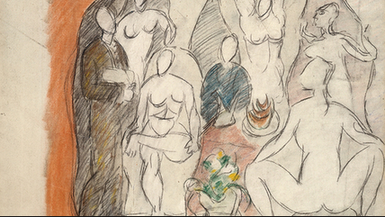 Picasso. Esquisse pour “Les Demoiselles d’Avignon” (1907).