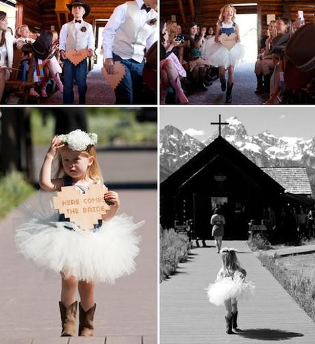 Entrada original de pajes de boda