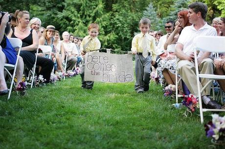 Entrada original de pajes de boda