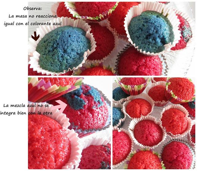 cupcakes de colores