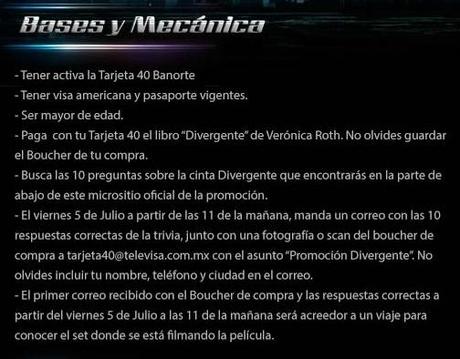 Tarjeta 40 te invita a visitar el set de Divergente en Chicago
