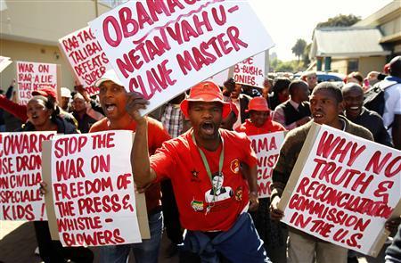 Obama no es bien recibido en Sudáfrica