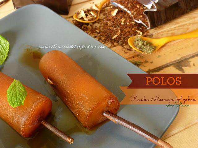Polos de Rooibos Naranja Azahar con Stevia