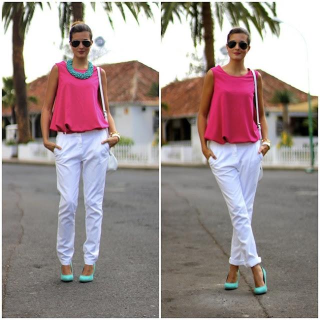 White baggy