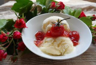Helado de 3 Quesos y Tomates a la Vainilla