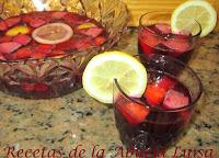 SANGRIA DE VINO TINTO Y FRUTA