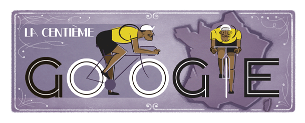 Doodle por el centenario de Le Tour de France Doodle por el centenario de Le Tour de France