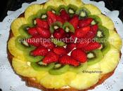 Tarta hojaldre frutas