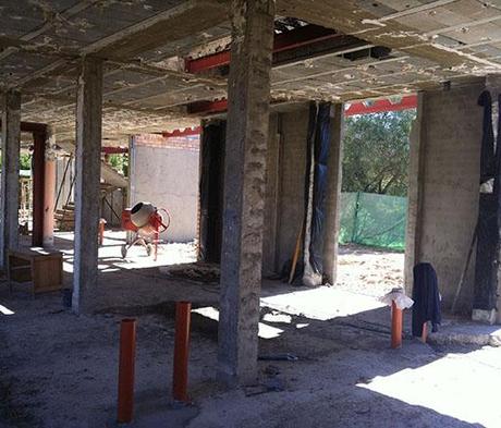 A-cero presenta imágenes de obra de la reforma de la vivienda unifamiliar en Sevilla