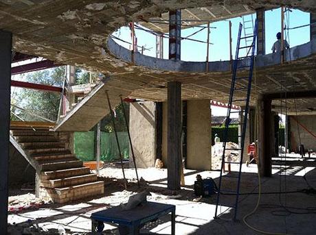 A-cero presenta imágenes de obra de la reforma de la vivienda unifamiliar en Sevilla