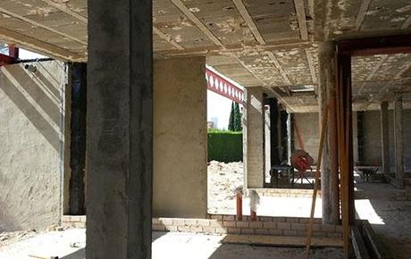 A-cero presenta imágenes de obra de la reforma de la vivienda unifamiliar en Sevilla