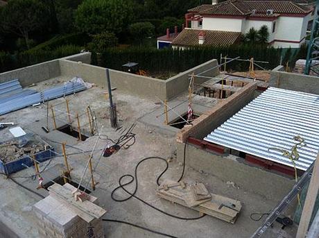 A-cero presenta imágenes de obra de la reforma de la vivienda unifamiliar en Sevilla