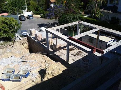 A-cero presenta imágenes de obra de la reforma de la vivienda unifamiliar en Sevilla