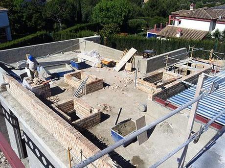 A-cero presenta imágenes de obra de la reforma de la vivienda unifamiliar en Sevilla