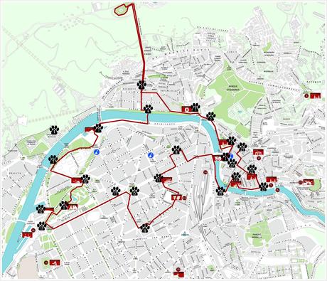 mapa ruta de Bilbao