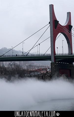 Puente de la Salve niebla