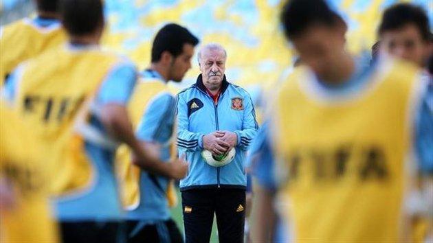 Copa Confederaciones - Del Bosque no da pista en el último entrenamiento