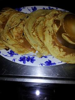 Tortitas con caramelo para merendar