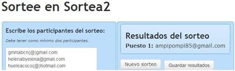 Resultado del Sorteo: MARIANITAS!