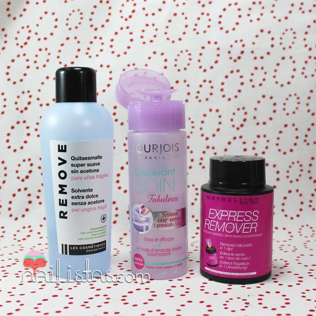 Los mejores quitaesmaltes sin acetona