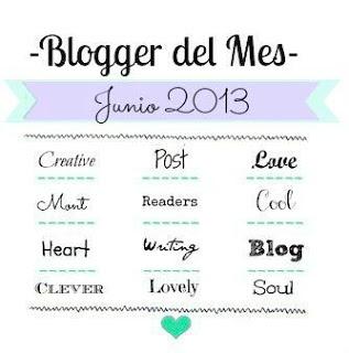 Blogger del mes - Junio