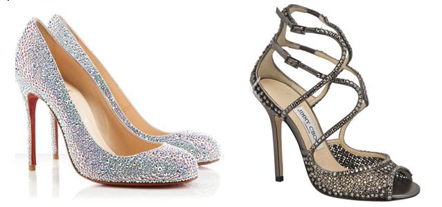 stiletto louboutin jimmy choo zapatos pedrería
