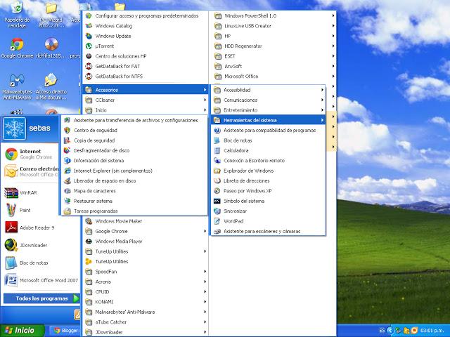 Como restaurar el sistema