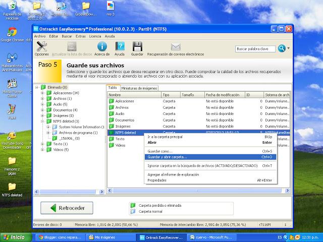 Como recuperar datos borrados