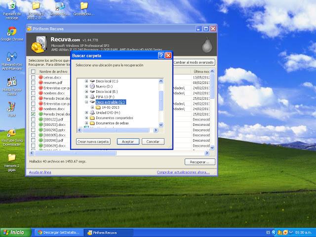 Como recuperar datos borrados