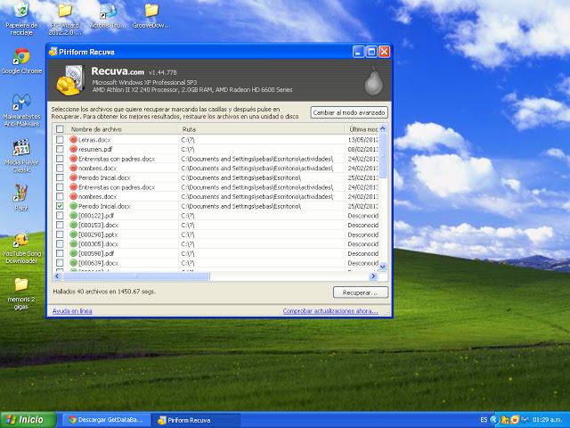Como recuperar datos borrados