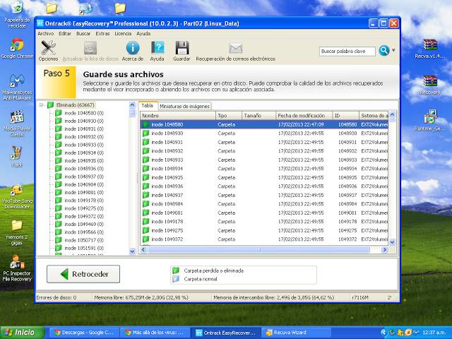 Como recuperar datos borrados