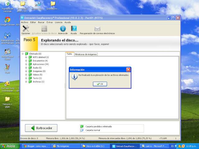 Como recuperar datos borrados