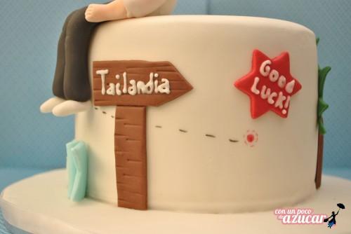 Una tarta muy viajera para Marcos