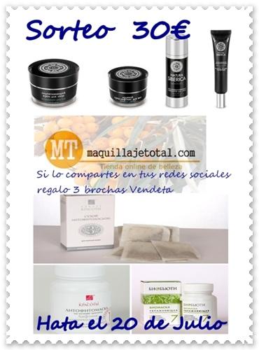 Sorteo en colaboración con Maquillaje Total