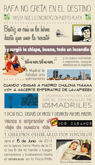 invitación original