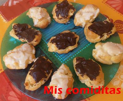 PROFITEROLES RELLENOS DE CREMA