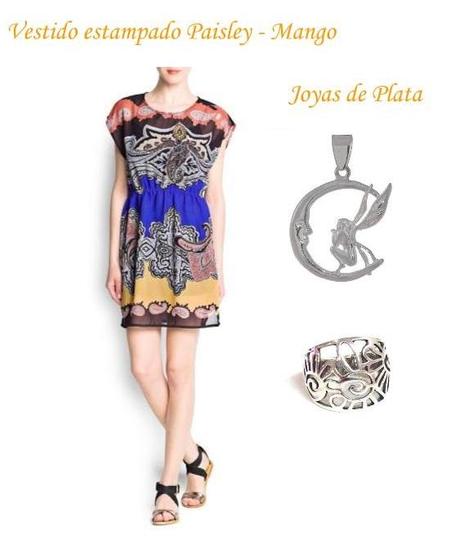 joyas de plata - estampado paisley